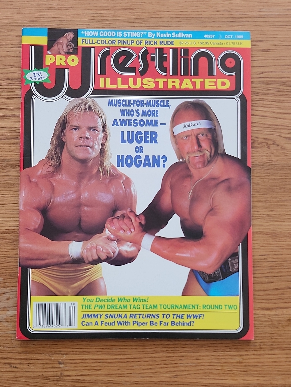 PWI Hulk Hogan Lex Luger Cover 1989
